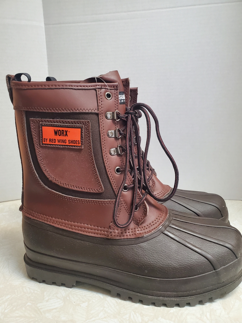 Red Wing Men's Brown Waterproof Work Boots Rare